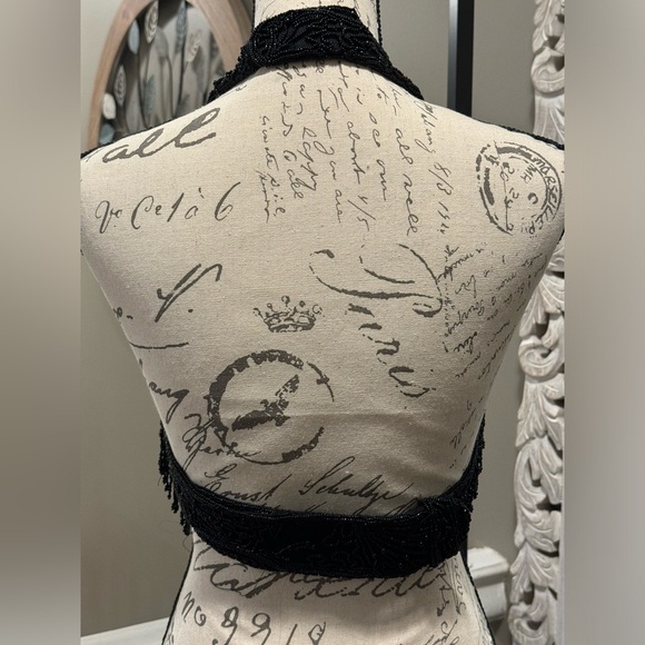 Glass beaded halter top OS - Picture 2 of 6